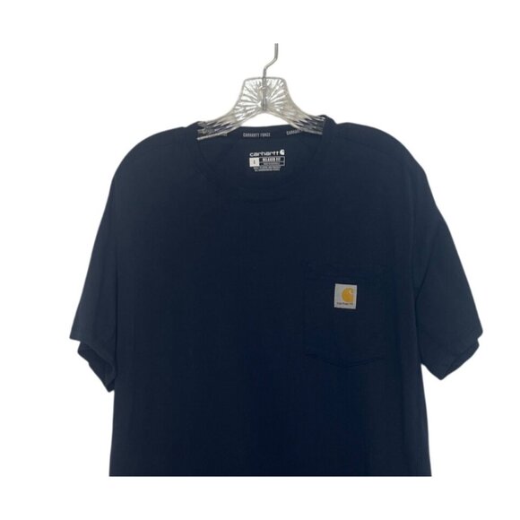 Carhartt Force Relaxed Fit Tshirt Mens Large Blue Pocket - Picture 4 of 9